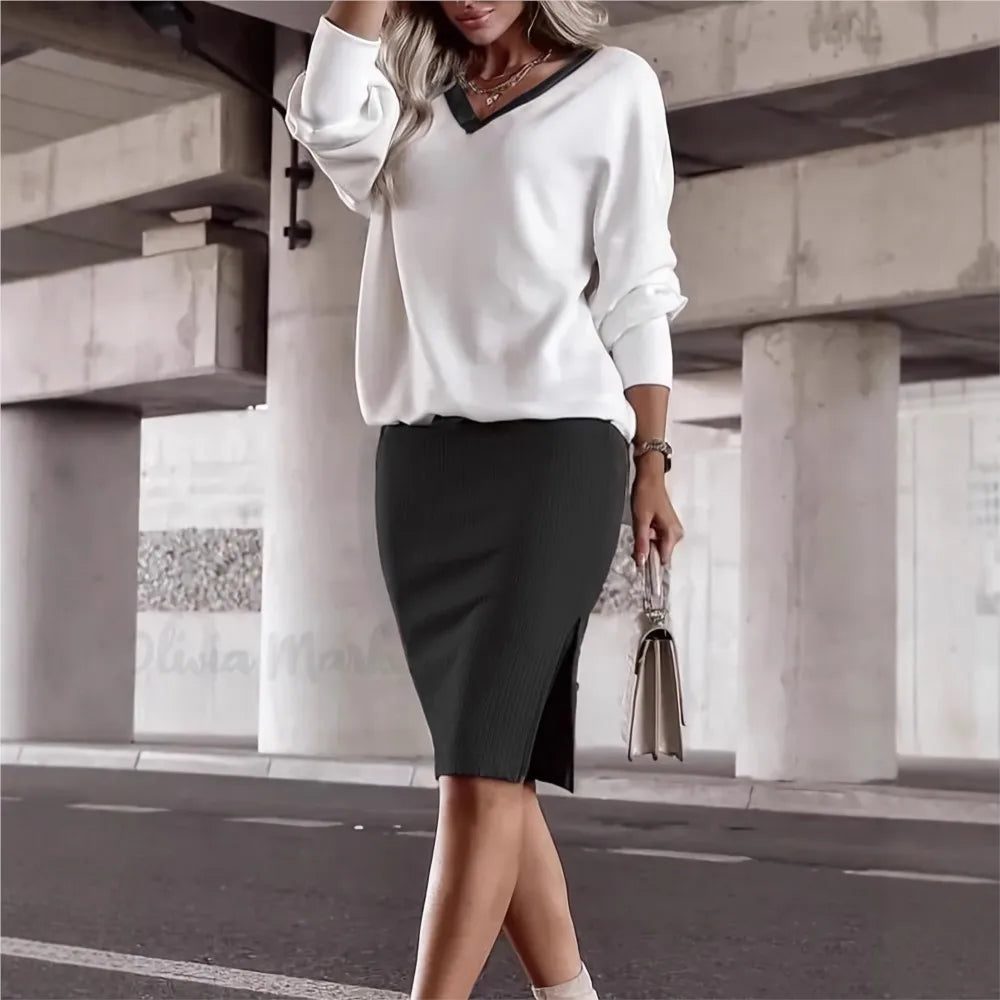 Owner Girl Zweiteiler Damen – Herbst Hoodie & Figurbetonter Minirock